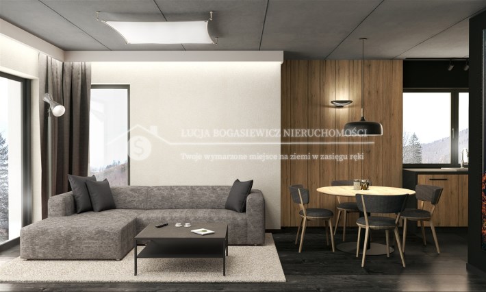 Nowoczesna kuchnia w apartamencie – mieszkanie w S