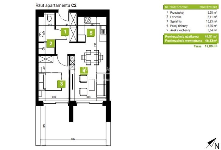 Przestronny salon w apartamencie w Szczyrku – zesn