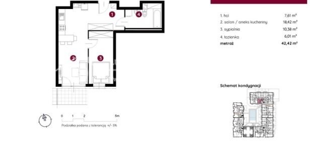 Zielony dziedziniec i strefa rekreacji. Przestrzeń