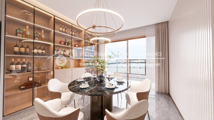 Basen, siłownia, sky bar i widoki na rzekę Tonle S